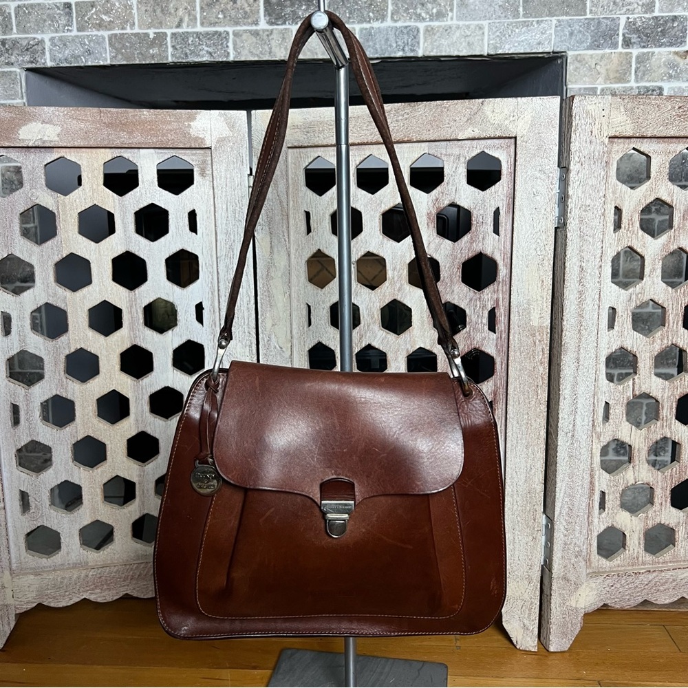 Dooney & Bourke RARE Vintage Brown Leather Shoulder Bag